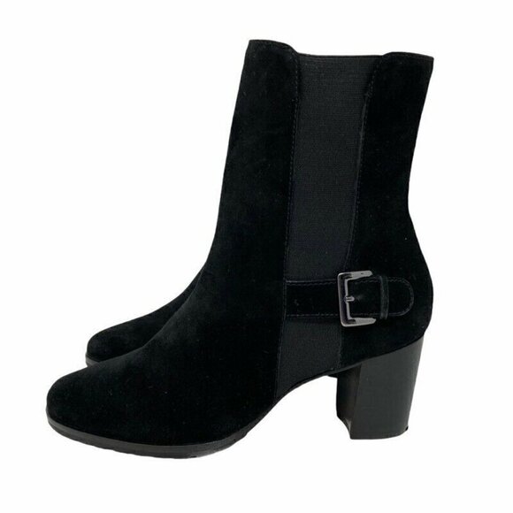 Cole Haan Womens Ankle Boots Black Leather 5.5 - Picture 3 of 9